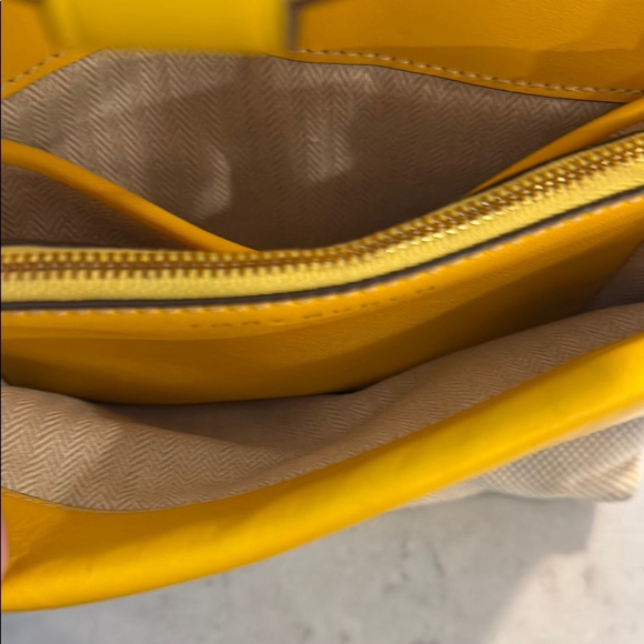 Tory Burch Miller Canvas Crossbody Bag in Lemon Drop - Picture 9 of 13